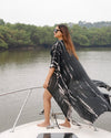 Chaaya – Black Shibori Cover-Up