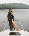 Chaaya – Black Shibori Cover-Up