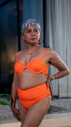 Mohini – Orange Bikini Top