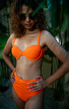 Mohini – Orange Bikini Top