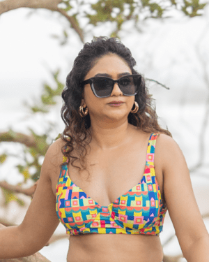 Tribal Rani – Printed Underwire Bikini Top for Women